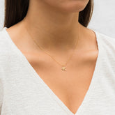custom Tiny Puzzle initial Necklace